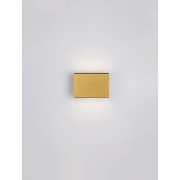 Kinkiet ścienny prostokątny do jadalni LORANCA LE45564 LED 10W 3000K złota