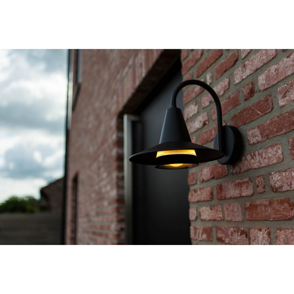 Tarasowa lampa ścienna SWAN 5213901012 kapuelusz metalowy czarny