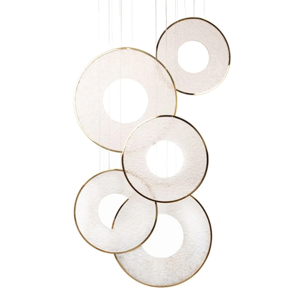 Wisząca lampa transparentna złota STARDUST LED 120W 3000K MSE1501100587