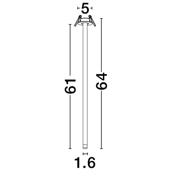 Sufitowa lampa wpust ARANI LE44704 LED 4W 3000K z regulacją biały