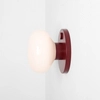 Owalna lampa ścienna Flo 7000C27_S skandynawska czerwona