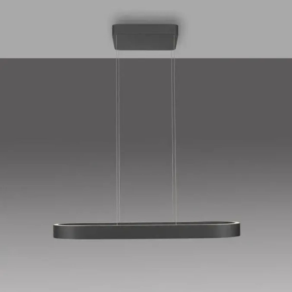 Lampa wisząca opuszczana góra-dół Q-STRETTO czarna 2688-18 2x76W 2200-5000K CCT