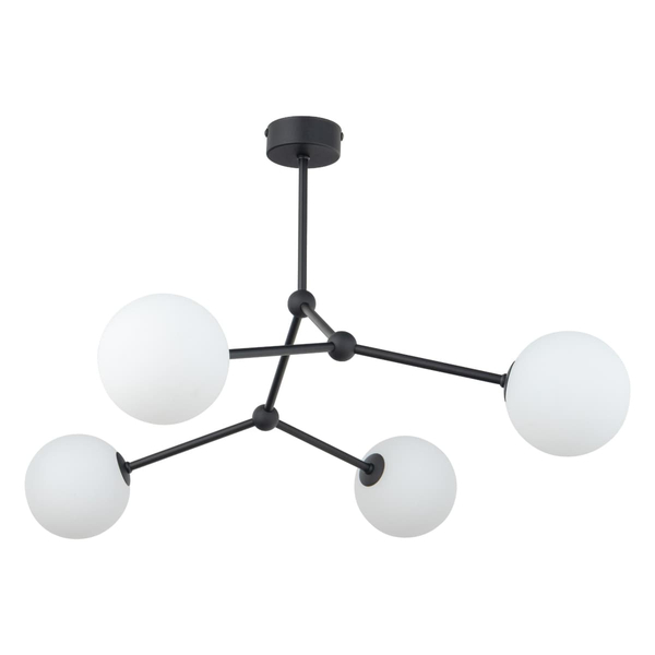 Lampa sufitowa szklane kule Fairy 4855 TK Lighting metalowa czarna biała