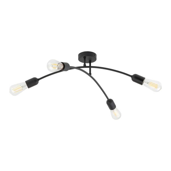 Lampa sufitowa rustykalna Helix 4687 TK Lighting do salonu metalowa czarna