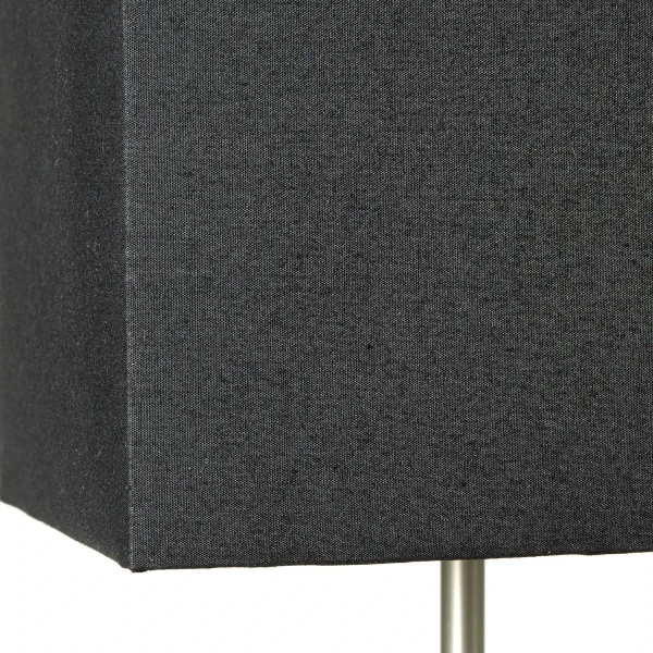 Stołowa lampa z abazurem Aglae 94873/63 antracyt srebrny