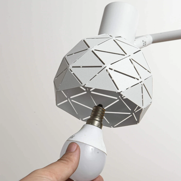 Spot LAMPA sufitowa REUS LP-8069/2WS WH Light Prestige metalowa OPRAWA regulowane reflektorki białe