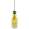 Wisząca lampa nad stół PASTELLO ST-DN399A szklana żółta zielona