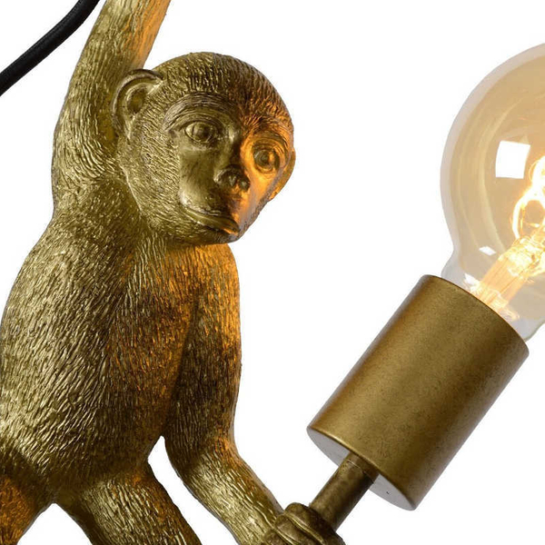 Dekoracyjny kinkiet CHIMP 10202/01/30 Lucide małpka złota czarna