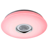 Plafon LAMPA sufitowa NICOLE 41329-18 Globo okrągła OPRAWA z efektem gwiazd LED RGB 24W głośnik bluetooth biała