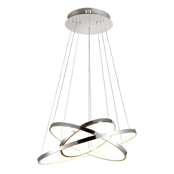 Pierścieniowa wisząca lampa LUNE chrom 33-64738 3xLED 60W 4000K ściemnialna ring