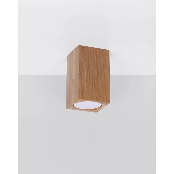 Drewniany downlight sufitowy SL.1040 prostokątny do jadalni