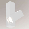 Sufitowa LAMPA industrialna MITSUMA 8001 Shilo metalowa OPRAWA prostokątna regulowana biała
