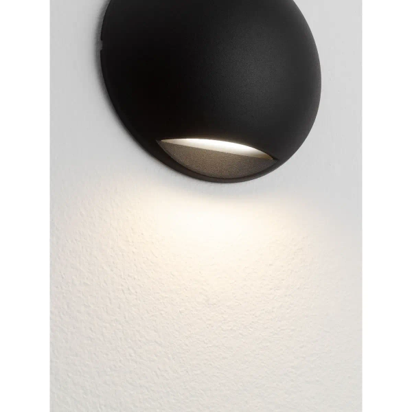 Ścienna lampa do ogrodu DONVELA LE75302 LED 3W 3000K IP65 czarna