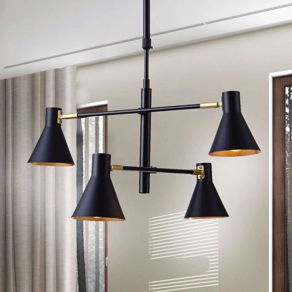 Lampa sufitowa LESS 34-72689 industrialna sticks regulowana czarna