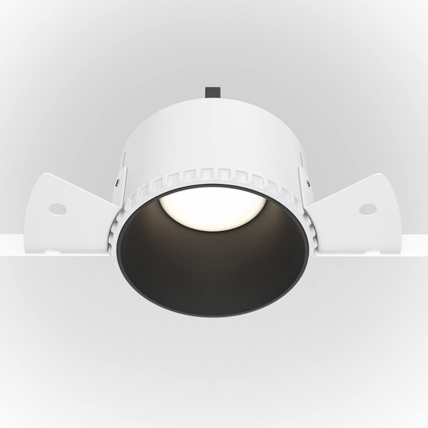 Wpuszczana lampa sufitowa Share DL051-01-GU10-RD-WB biała czarna