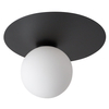 Loftowa lampa ścienna ARGON 33263 Sigma szklana kula sufitowa do kuchni czarna