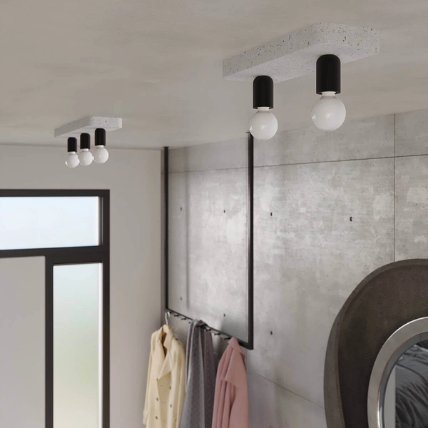 Podwójna lampa nasufitowa Tavo SL.1157 do salonu szara