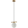 Nowoczesna lampa wisząca Merseta PND-463321M-BRO+W Italux antyczny brąz