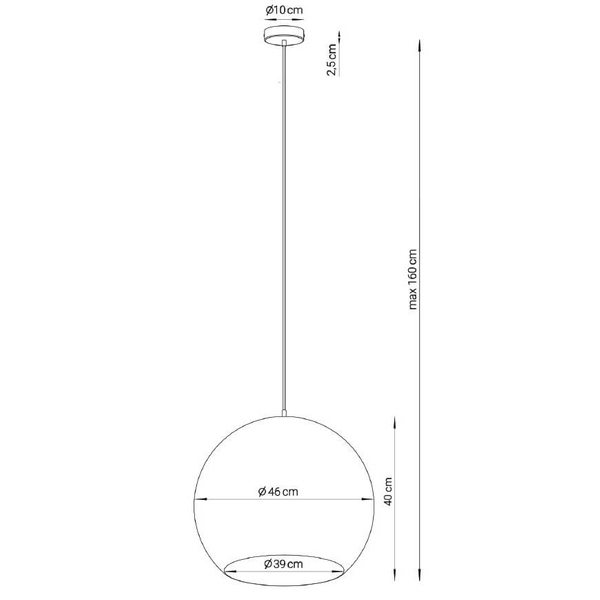 Wisząca lampa Margo 41120 kopuła do kuchni zwis beżowa złota