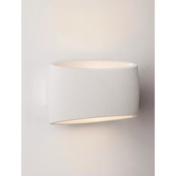 Gipsowa lampa ścienna LORVINA LE45574 do jadalni biała