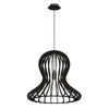 Salonowa lampa wisząca Octo 5020 Amplex kapelusz nad stół drewniana czarna