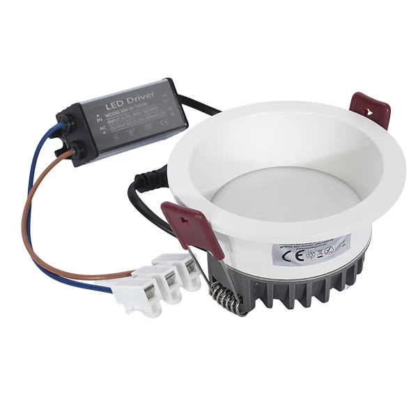 Ledowa oprawa wpuszczana 1387 LED 6W 3000K oczko do łazienki IP44 biała