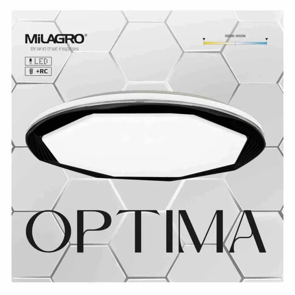 Lampa sufitowa ze ściemniaczem OPTIMA ML7053 LED 52W 3000-6000K czarna