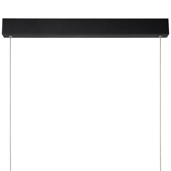 Wisząca lampa ledowa Raya listwa 36W 2700K czarna prostokątna