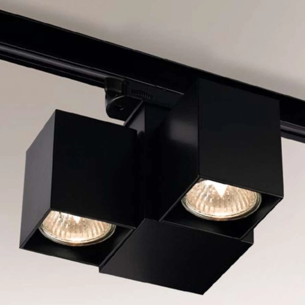 Reflektorowa LAMPA sufitowa BIZEN 6630 Shilo regulowana OPRAWA metalowa do 3-fazowego systemu szynowego czarna