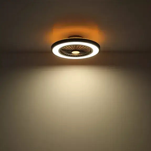 Sufitowa lampa wentylator BLIZZAK 3653 LED 45W 3000-6500K czarny biały