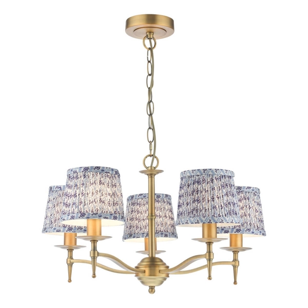 Żyrandol regulowany Marble MAR0545-EH Dar Lighting świecznikowy zwis mosiężny