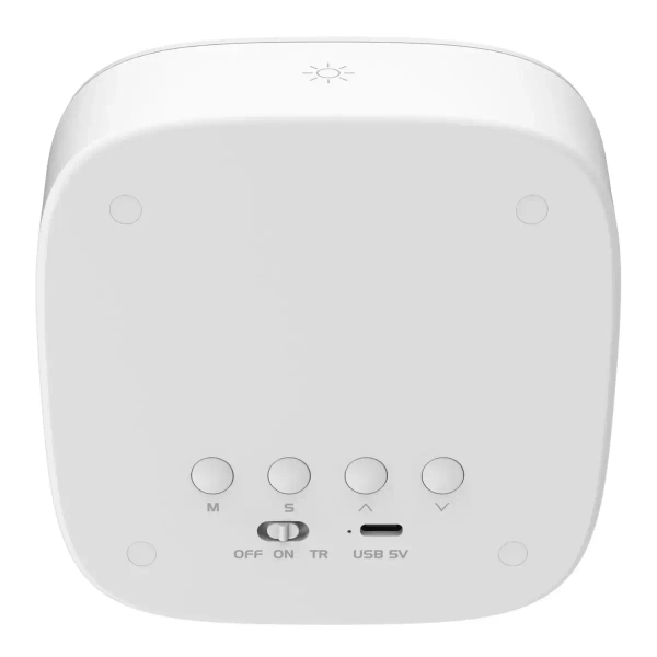 Nocna lampka z budzikiem Bunny 328144 LED 1,2W 3000K królik szary biały