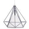 Loftowa LAMPA wisząca 8801/1 ZWIS - 03 Elem industrialna OPRAWA piramida ZWIS metalowy szary biały
