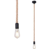 LAMPA wisząca ULLEU 69029H Globo skandynawska OPRAWA zwis lina rope brązowa czarna
