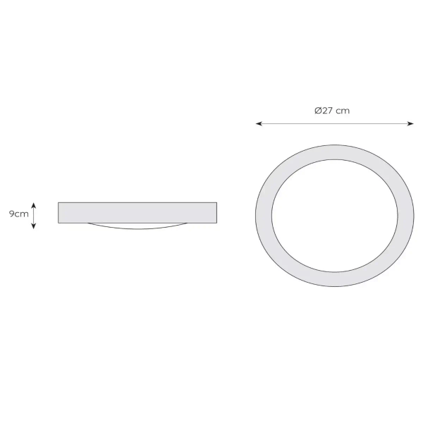 Metalowa lampa sufitowa Fresh 79158/01/12 Lucide do łazienki IP44 srebrna