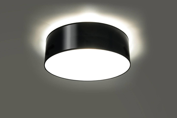 Kinkiet LAMPA ścienna SL.0127 okrągła OPRAWA plafon czarny