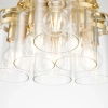 Wielopunktowa lampa zwis Brinley KL-BRINLEY6-BB Kichler przezroczysta mosiądz