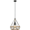 Druciana LAMPA wisząca 8802/1 ZWIS - 06 Elem metalowa OPRAWA industrialny ZWIS loftowy czarny