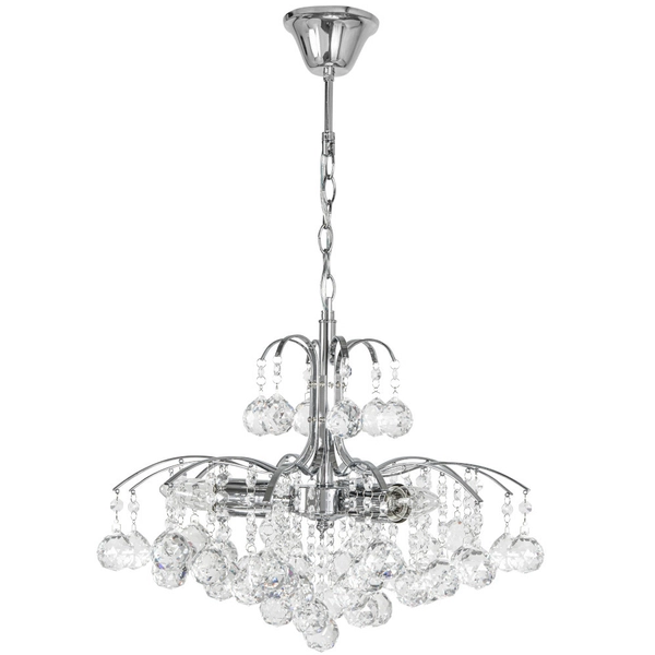 LAMPA wisząca Monte Carlo 6247/3 8C Elem metalowa OPRAWA crystal ŻYRADNOL glamour zwis chrom