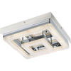 Plafon LAMPA sufitowa FOGO 49246-16 Globo kryształowa OPRAWA kwadratowa LED 16W glamour crystal przezroczysta corliano