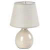 Ceramiczna lampa nocna Ingrid 74076 do czytania abażur beżowy