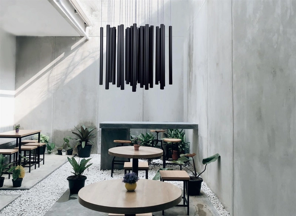 Wiszące tuby do sypialni P0419D żyrandol LED 45W 3000K zwis czarny