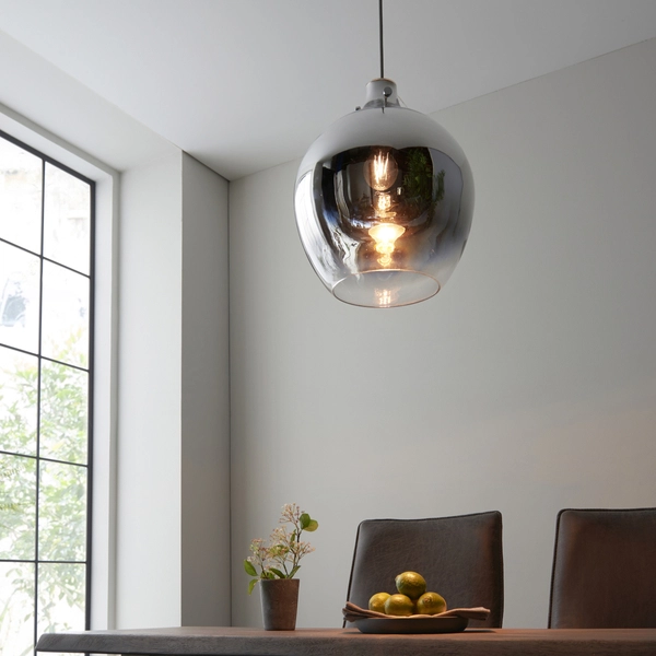 Lampa kula wisząca L&-196442 Light& szkło lustrzane chrom ombre