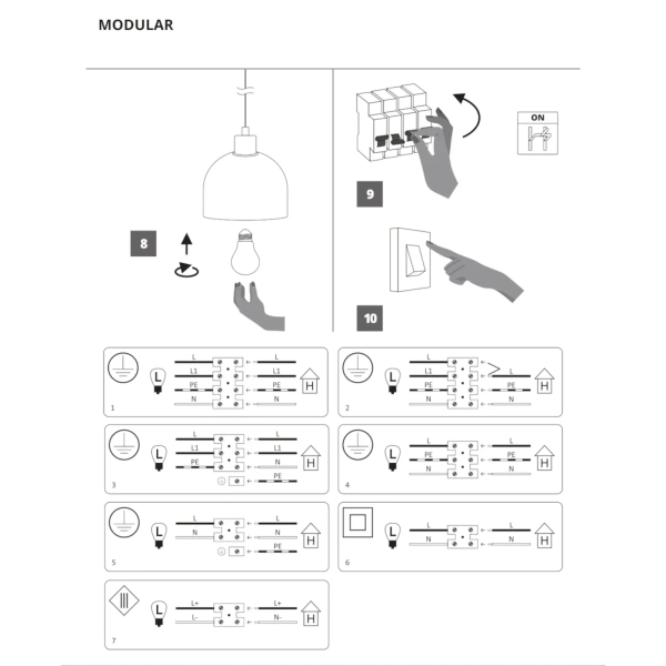 Lampa wisząca burgundowa ALDO 1xE27 do salonu nad wyspę 1152G15_14_J