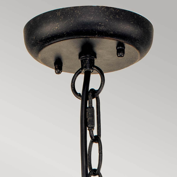 Wisząca lampa ogrodowa Cleveland CL8-S na łańcuchu IP44 postarzany brąz