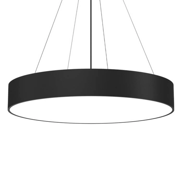 Okrągła zwisająca lampa Sengo 5210 ring circle koło do sypialni czarna