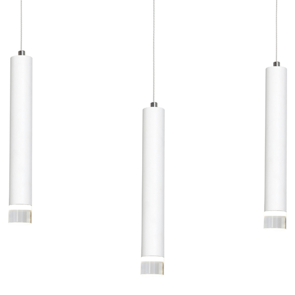 LAMPA wisząca ALBA ML189 Milagro metalowa OPRAWA zwis LED 15W 4000K listwa kaskada tuby sople białe