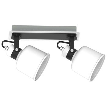 Plafon LAMPA sufitowa KET1202 metalowa OPRAWA reflektorki LISTWA regulowana biała czarna