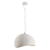 Sypialniana lampa wisząca Stone DN426-400 metal nad stół kamień biała outlet