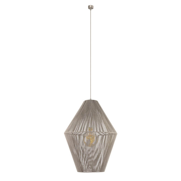 Lampa wisząca z regulacją Hagata 5128 Shilo klatka boho beżowy